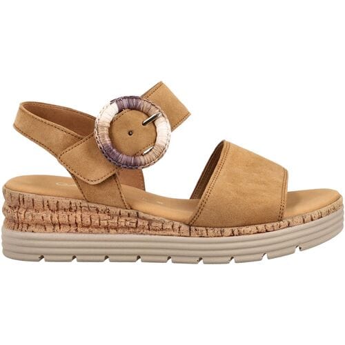Gabor 706 Sandalen - Met Sleehak - Dames - Camel - Maat 40,5
