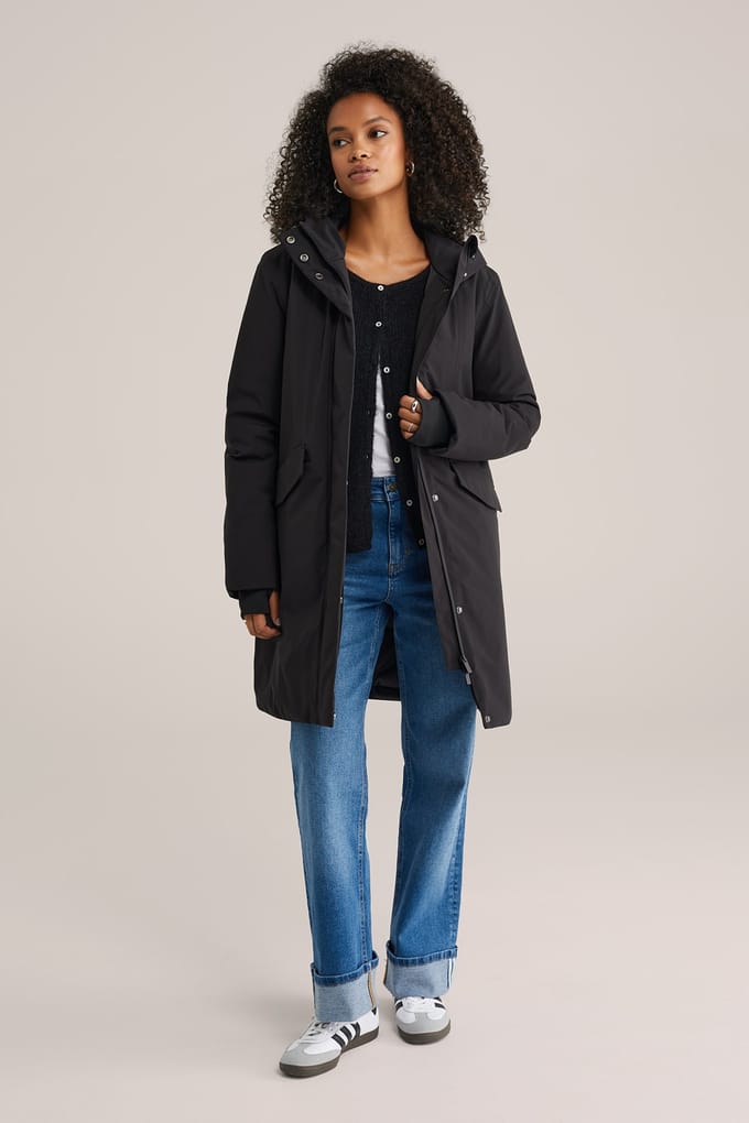 We Fashion Parka Black Größe: S | Parkas Outlet | Damen | Schwarz