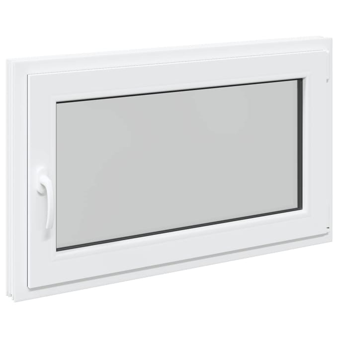 vidaXL - Kleur - binnenkant - kelderraam - Wit - RISOR - 100 - x - 50 - cm