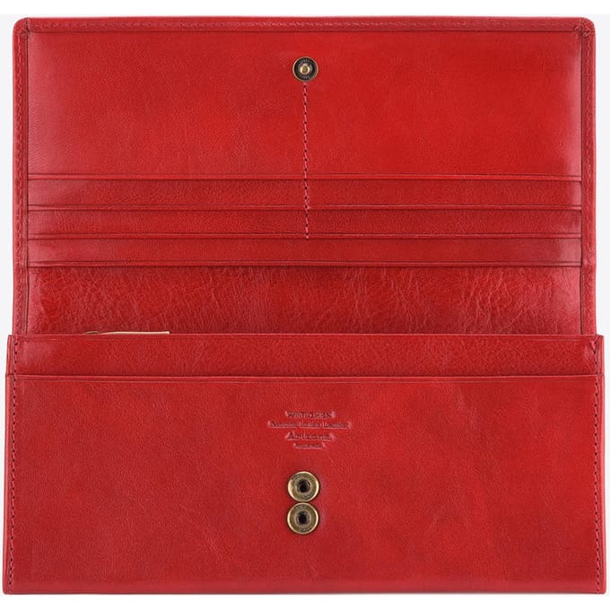 Wittchen Arizona - Dames Leren Portemonnee - Rood - Heraldisch - Elegant