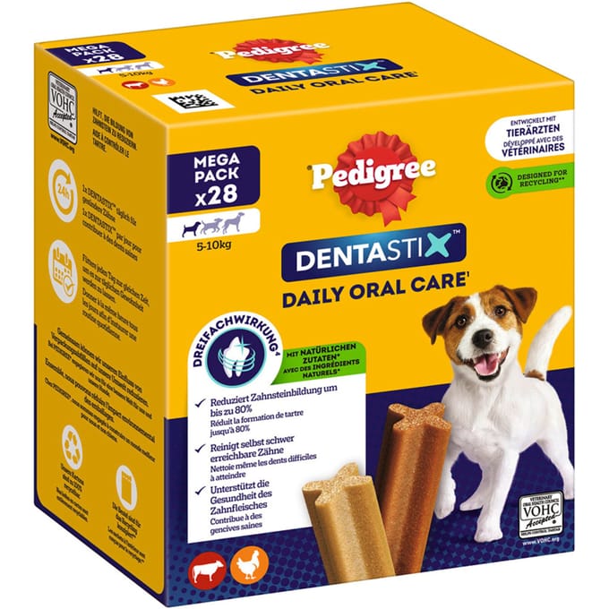 28x Dentastix Voor Kleine Honden Pedigree Hondensnacks