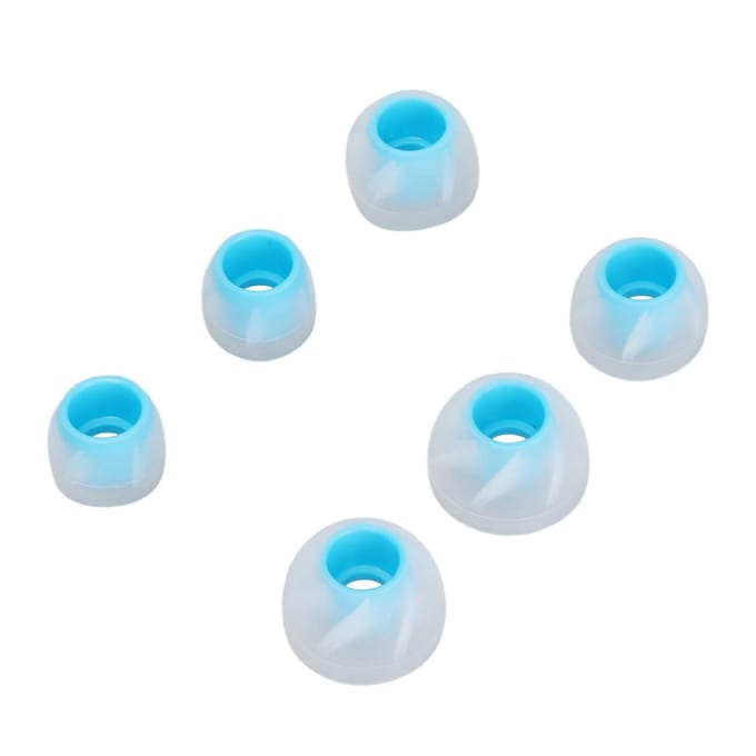 6 stuks Oordopjes Siliconen Zacht Geluidsisolatie 3 Maten Vervangende Oordopjes voor 4,5-6,5 mm white