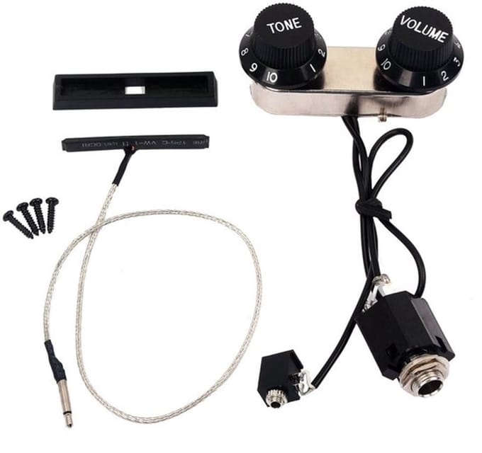 Allecto - Viool Pickup - Piezo Transducer Set - Eenvoudig te