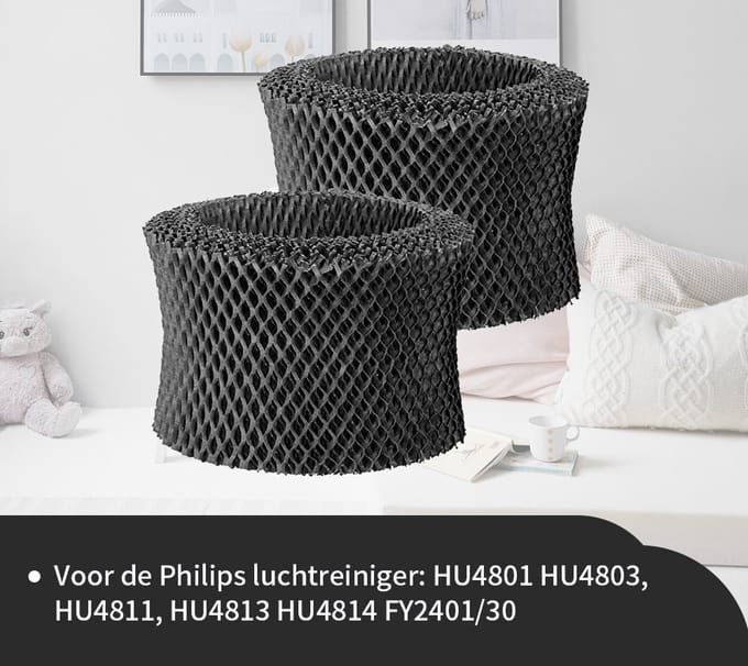 Replacements® Filters geschikt voor Philips - FY2401 /30 - 2 stuks