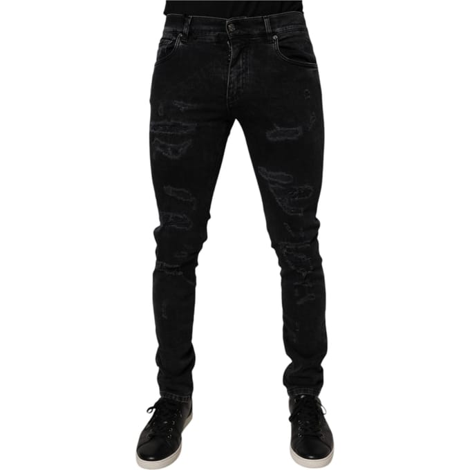 Slim Fit Versleten Jeans