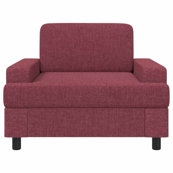 vidaXL - Fauteuil - Wijnrood - Stof