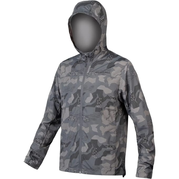 Endura Hummvee Windproof Shell Jacket Grey Camo - S