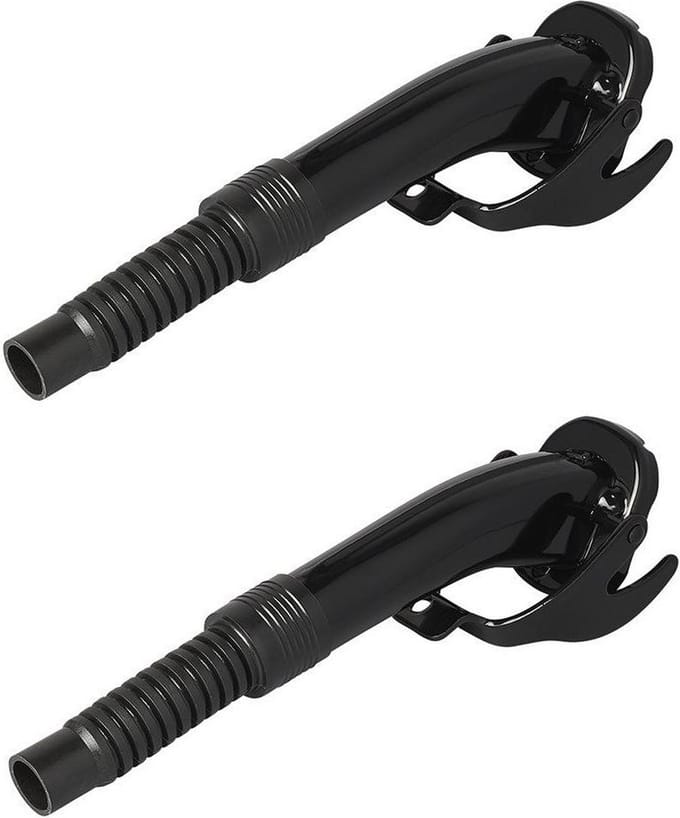 ProPlus Schenktuit - Set van 2x stuks - flexibel - metaal - voor jerrycan - zwart - 24 cm