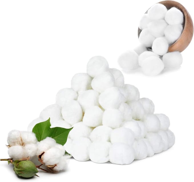 Witte make-up wattenbollen voor het ontvetten - 300 stuks