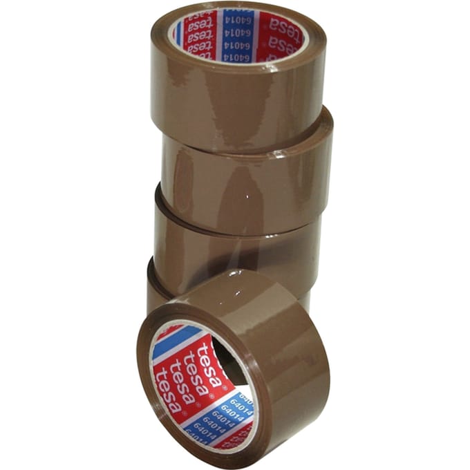 Tesa - Verpakkingstape - Bruin - 66m x 50mm - per stuk