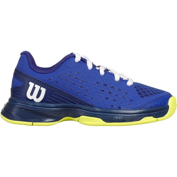 Wilson RUSH PRO AC Tennisschoenen Kinderen-Blauw,Neongeel
