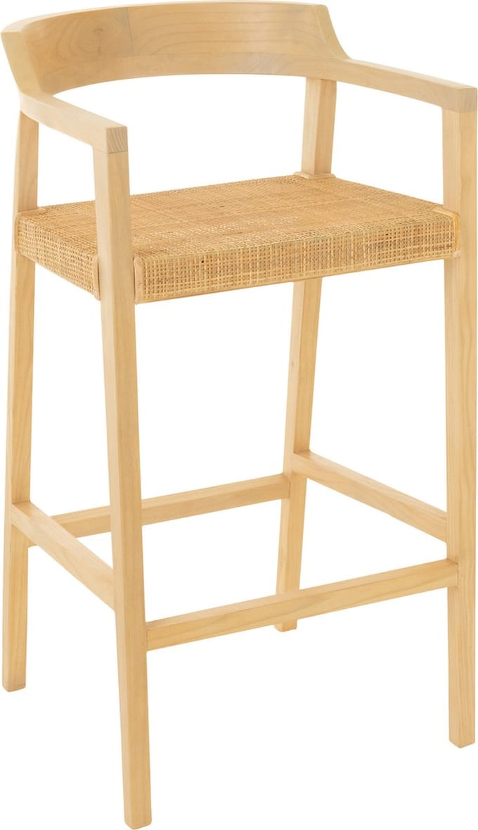 J-Line barstoel Emma - hout - naturel