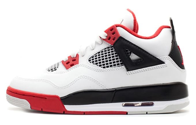 Jordan 4 Retro GS Fire Red 2012 408452-110 36.5 brown