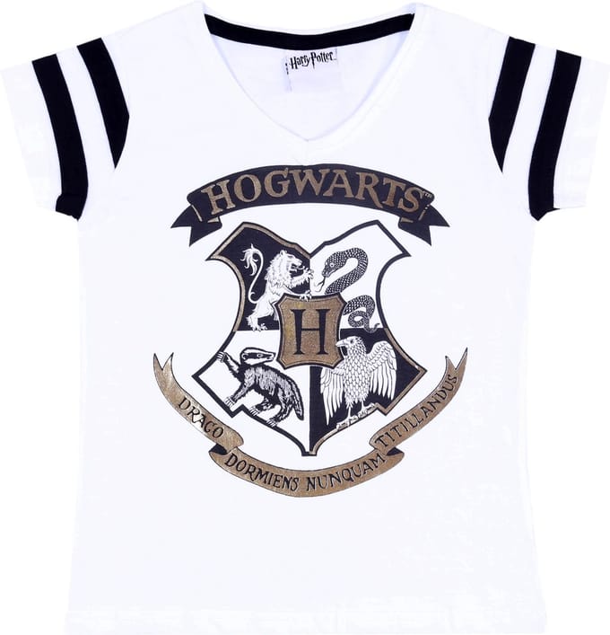 Wit meisjes T-shirt Harry Potter