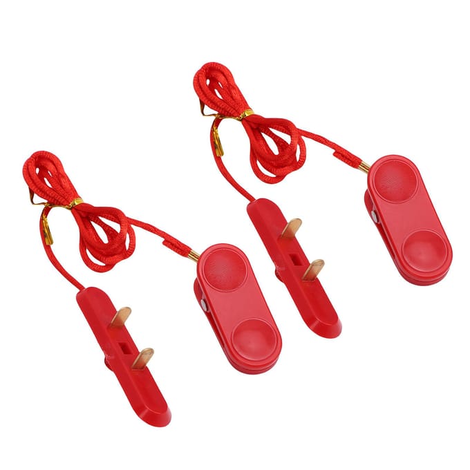 2 stuks Loopband Veiligheidssleutel Universele Loopband Noodstop voor Loopmachine Plat Ovaal Dubbel red