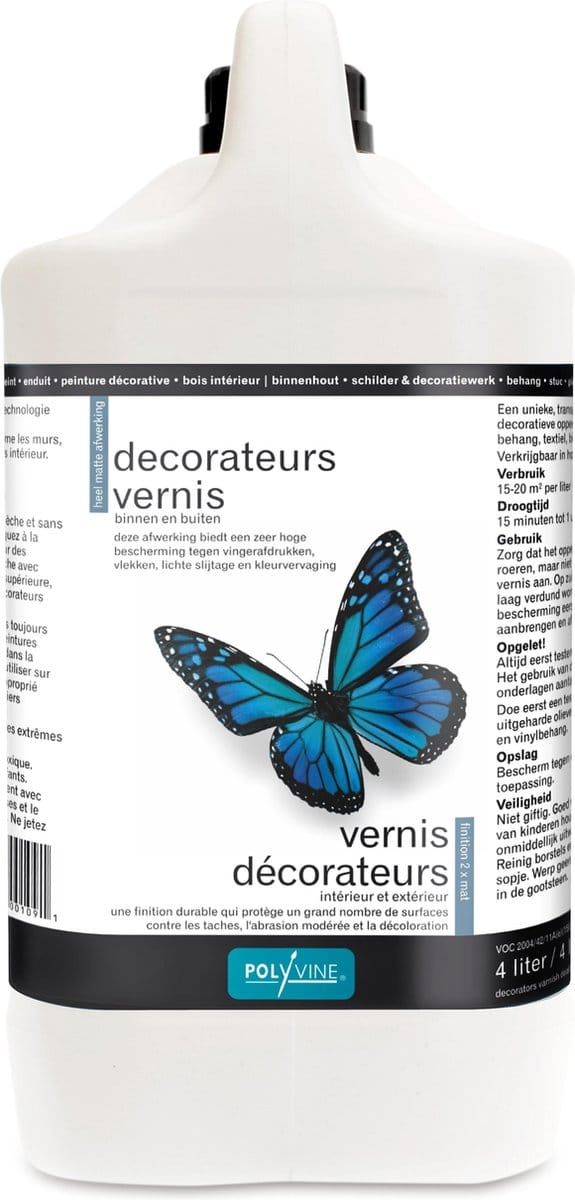 Polyvine Decoratieve vernis heel mat 4L