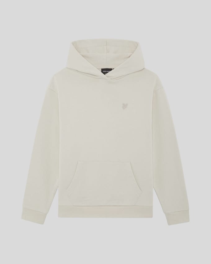 Lyle & Scott Heavy Weight Drop Shoulder Hoodie voor jongens - Wit