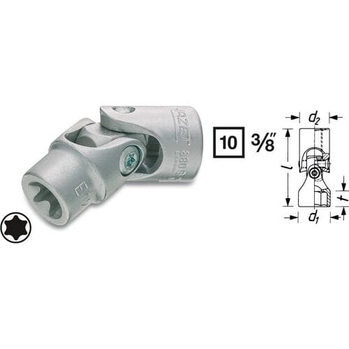 Hazet 880G-E14 880G-E14 Kniegewrichtsleutelinzet 3/8 (10 mm)