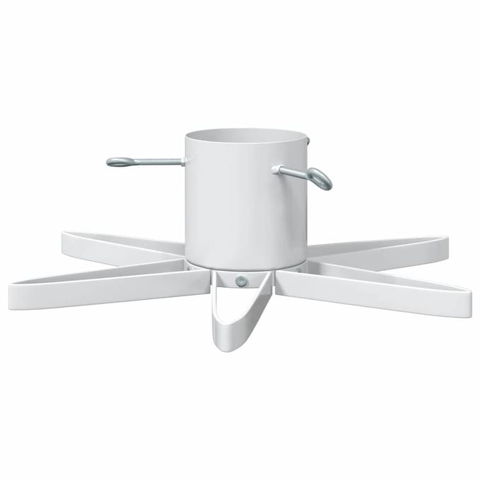 vidaXL - Kerstboomstandaard - Wit - 50 - x - 50 - x - 15,5 - cm - Staal
