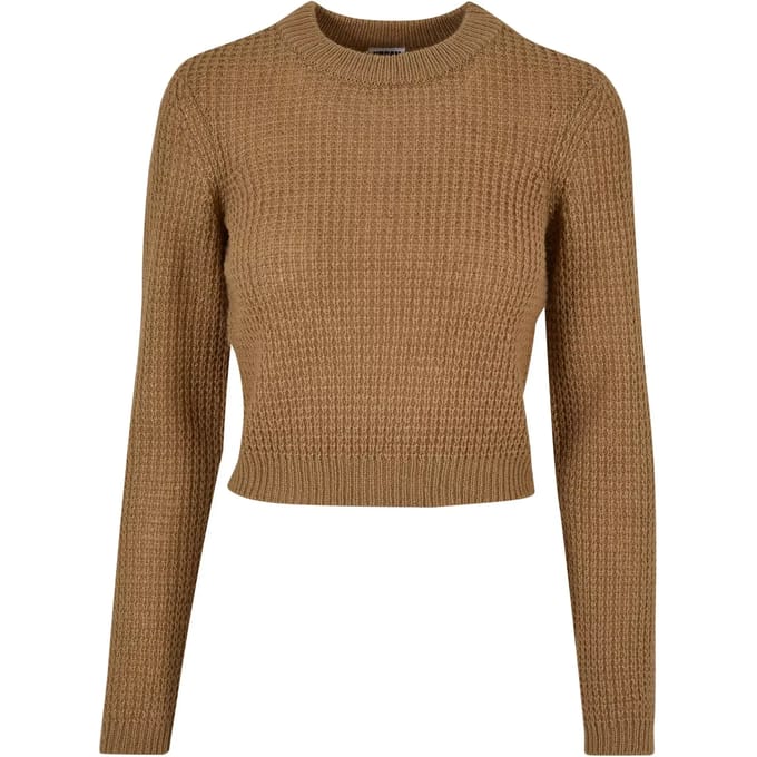 Urban Classics - Short waffle Sweater/trui - XL - Beige