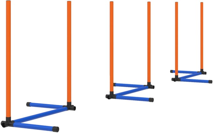 Pawhut Honden Agility Set-PE, Oxford-stof-65L x 64B x 69H cm-Oranje