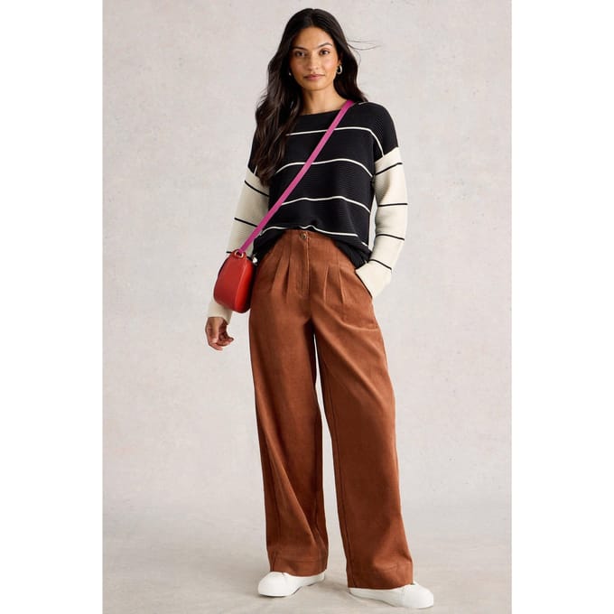 White Stuff Jana Stripe Jumper Black Multi Größe: 8 | Pullover Outlet | Damen | Schwarz