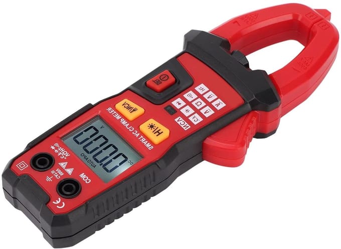 Digitale Stroomtang - Multimeter Tester - Elektriciteit Testen - Zakformaat LCD - 600A 500V - Zwart