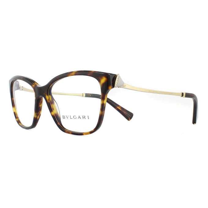 Bvlgari Square Dark Havana damesglazen frames