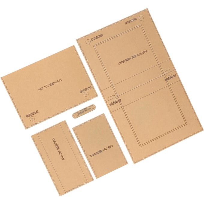 DIY Acryl Stencil Sjabloon Leerpatroon Schoudertas Messenger Bag Maakgereedschap AAB-203 beige