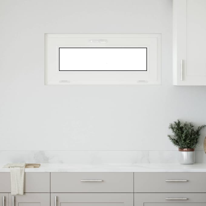 vidaXL - Kleur - binnenkant - kelderraam - Wit - RISOR - 90 - x - 40 - cm