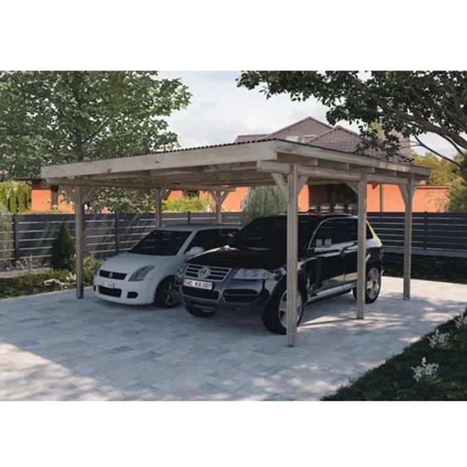 Weka Dubbele Carport 616 500x500cm