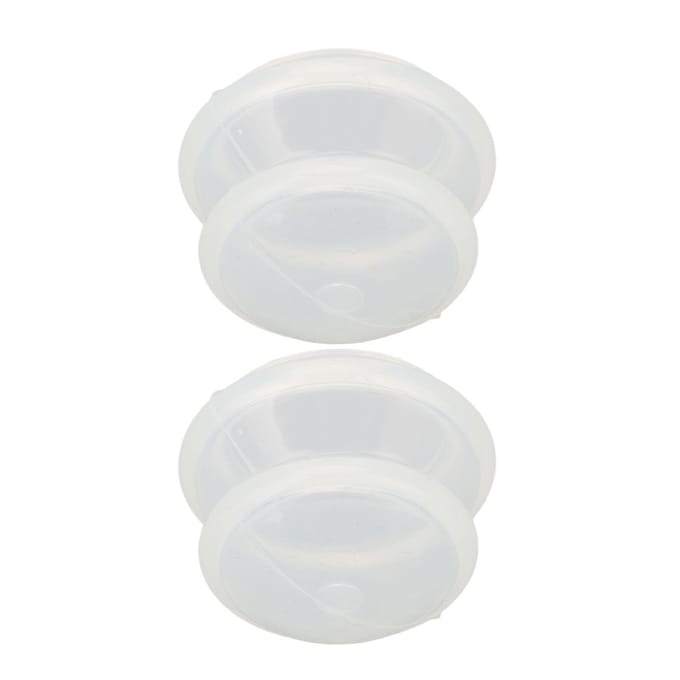 10 stuks Siliconen Cupping Gezicht Professionele Siliconen Zuignappen voor Cellulitis Vermindering white