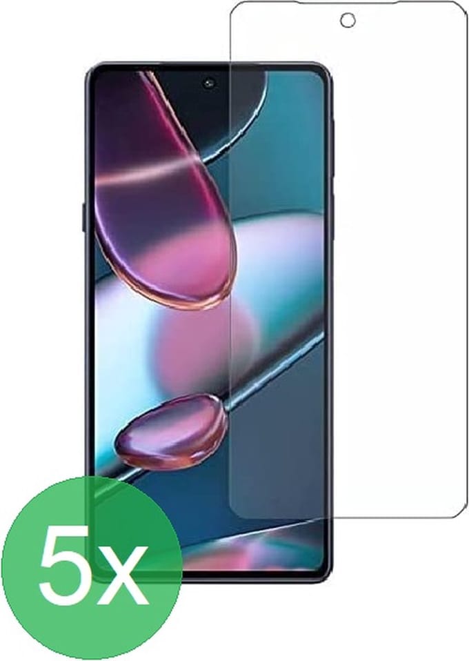 Screenprotector 5x Geschikt voor Motorola Edge 30 - screen protector - glas - bescherm - beschermglas - ZT Accessoires