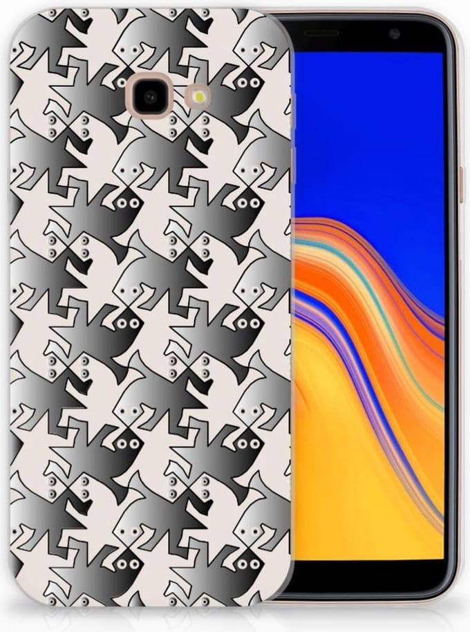 Samsung Galaxy J4 Plus (2018) TPU Hoesje Salamander Grey