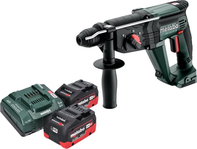 Metabo KH 18 LTX 24 accu combihamer 18 V 2.1 J SDS Plus + 2x LiHD accu 8.0 Ah + lader