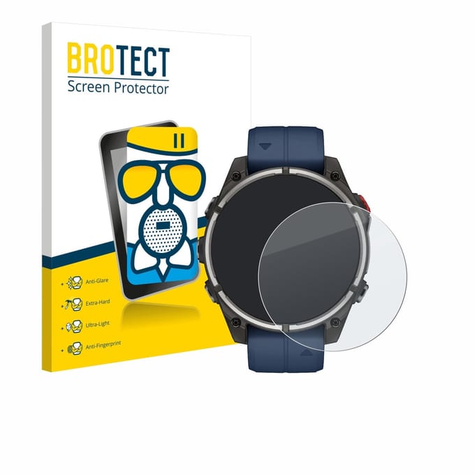 BROTECT - Screenprotector voor Garmin quatix 8 Pro (47 mm) - Folie Beschermfolie Beschermglas matte