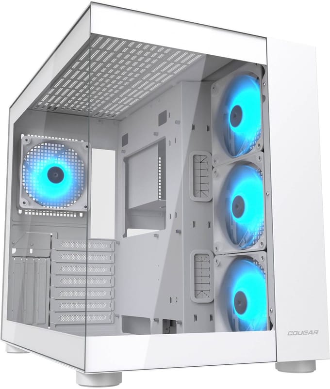 Cougar CGR-5KA1W-RGB PC-behuizing Meerdere kleuren Geïntegreerde verlichting, Zijvenster