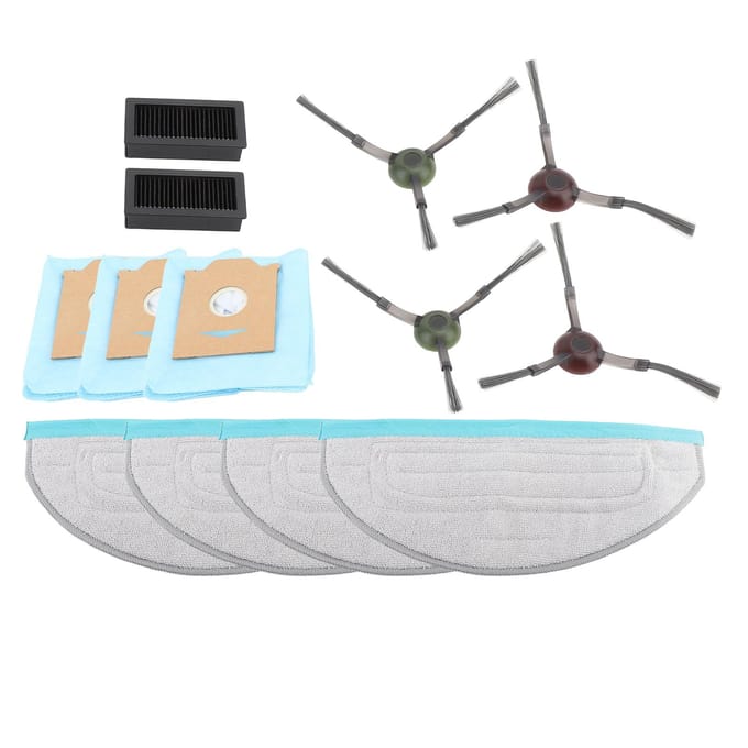 Vervangingsaccessoireset voor Yeedi CC Cube Robotstofzuiger Niet-geweven stof Dweilpad Filter white