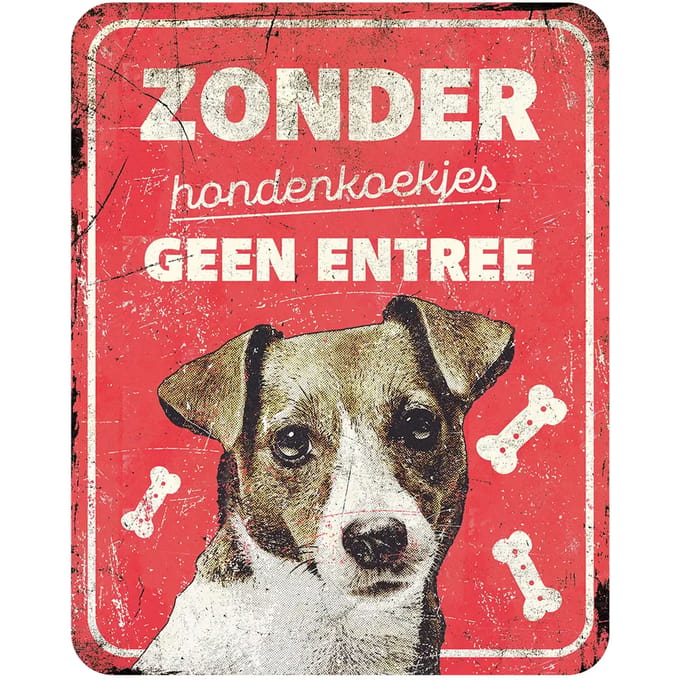 Waarschuwingsbord jack russel nl D&D Home