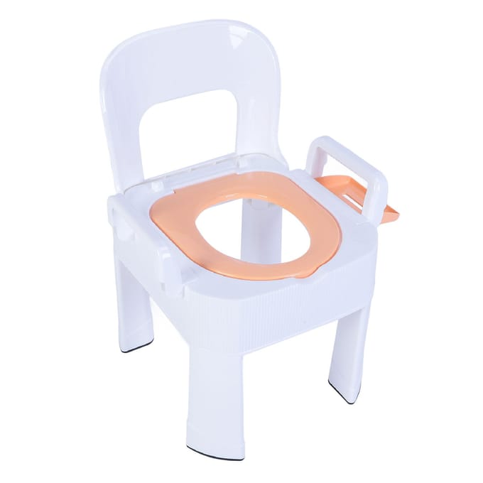 Kniegoot Stoel Commode Stoel Afneembaar Opvouwbaar Antislip Armleuning Rugleuning Kussen Sneldrogend Extra goud