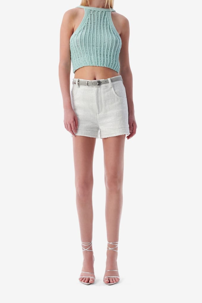 IRO Paris Senda Short White/silver Taglia: 34 | Pantaloncini Outlet | Donna | Bianco
