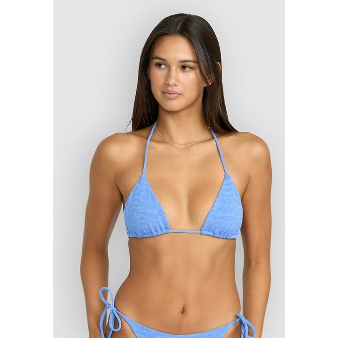 Volcom Coco Halter Tri Bikini Top blauw