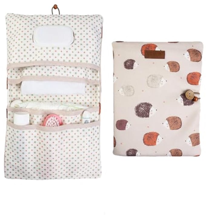 Leren Luier Organizer en Cosmetica Tas 2-in-1 voor Moeders
