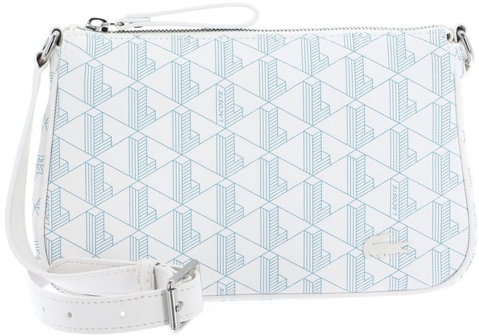 LACOSTE Schoudertas Shoulder Bag Mono Farine Panorama Wit