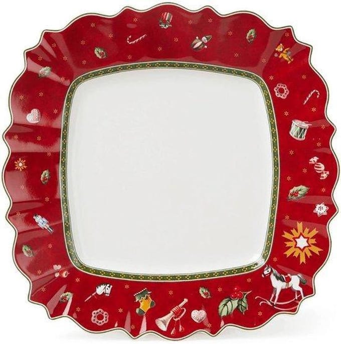 Villeroy & Boch Dinerbord Toy's Delight - Rood - 28 x 28 cm