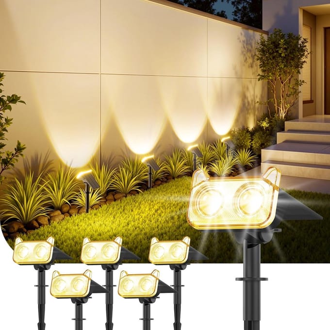 Zonnepaneellamp met bewegingssensor voor buiten - Warm Wit Licht