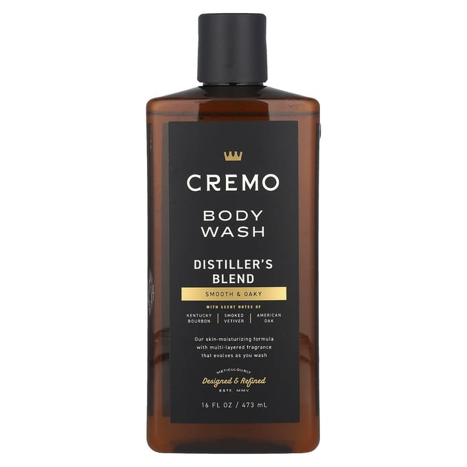 Cremo, Body Wash, Distillers Blend, 16 fl oz (473 ml) brown