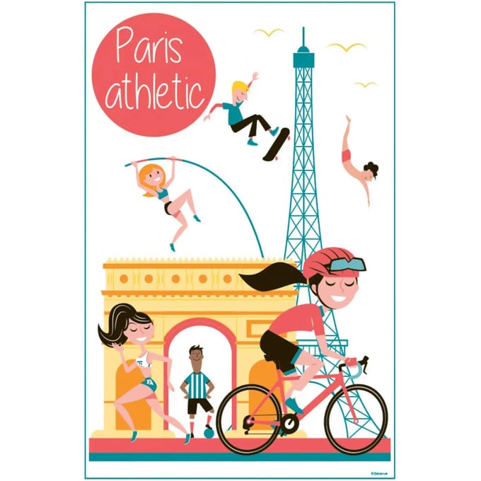 Paris atletische theedoek Winkler