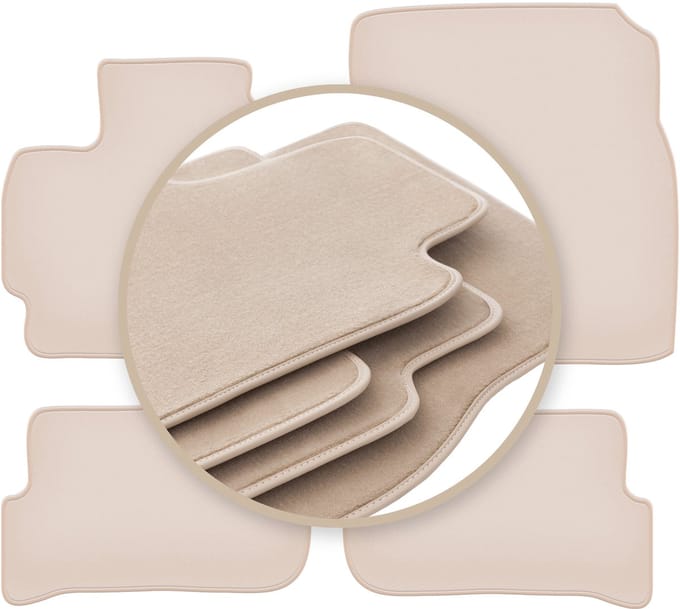 PREMIUM beige vloermatten voor: Mitsubishi Space Star II hatchback 2013-