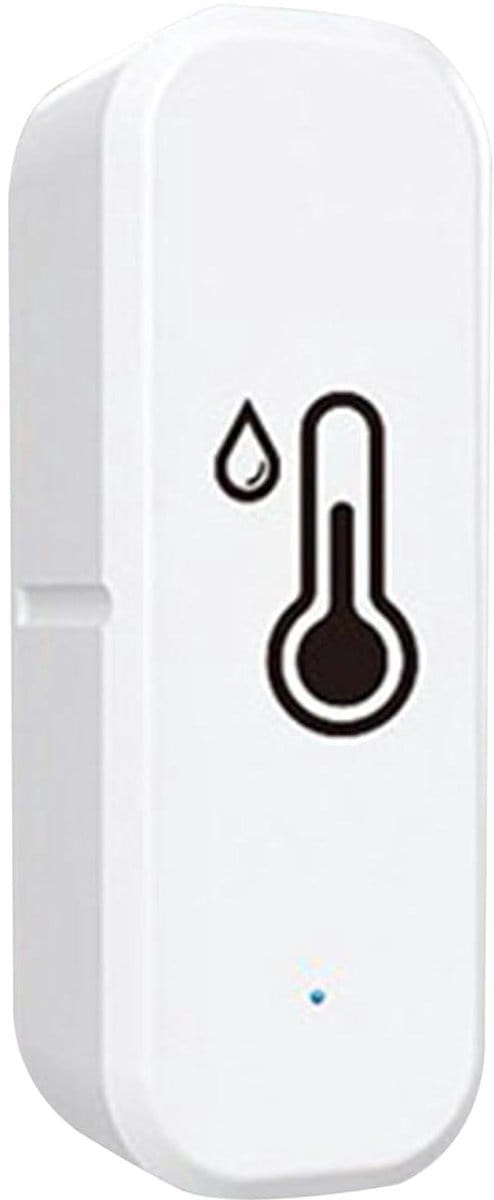 Temperatuur Vochtigheidssensor - Slimme Hygrometer - Klimaat Regulatie - App Meldingen - 7x2.5x2 cm - Wit